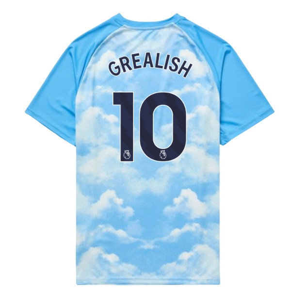 2026 2027 Man City Warm Up Blue) Kids Uniform (Icy (Grealish 10)-ProGear Kits